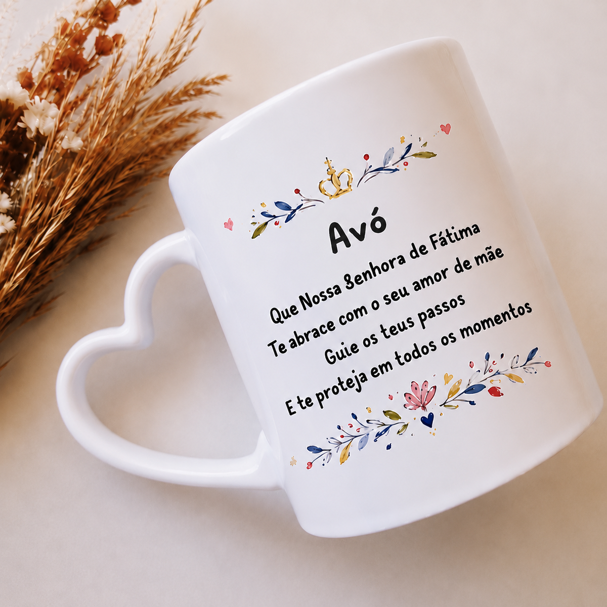 Caneca Nossa Senhora de Fátima para a Avó
