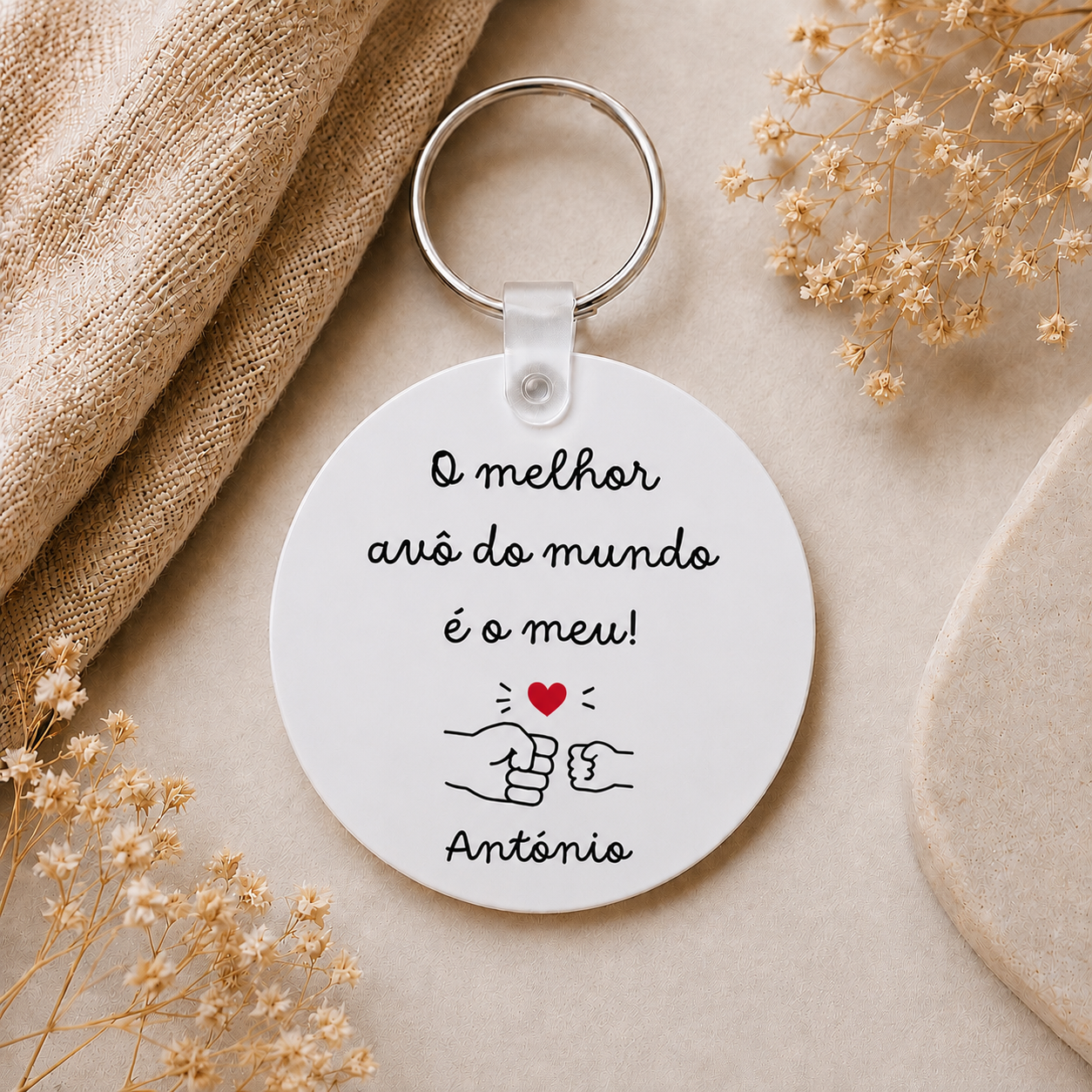 Porta chaves personalizado para avô