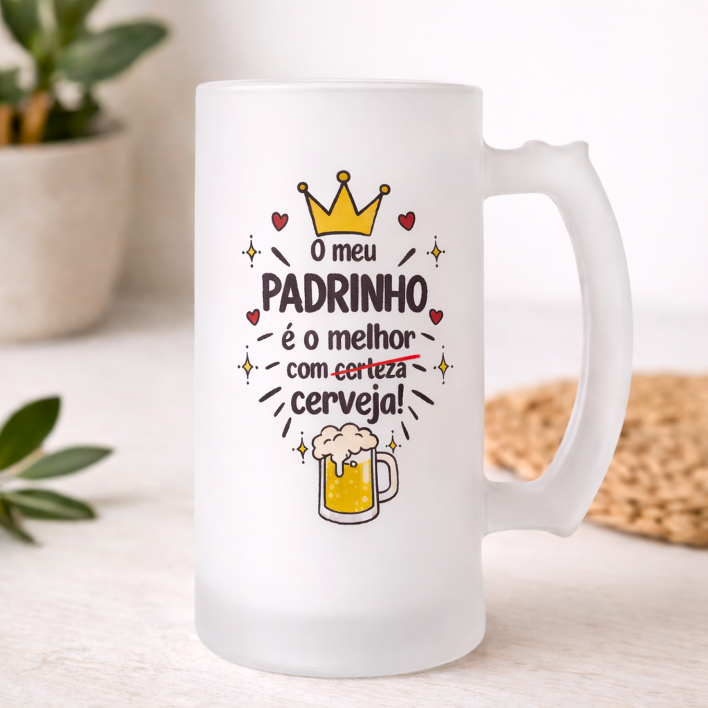 Caneca de Cerveja para Padrinho