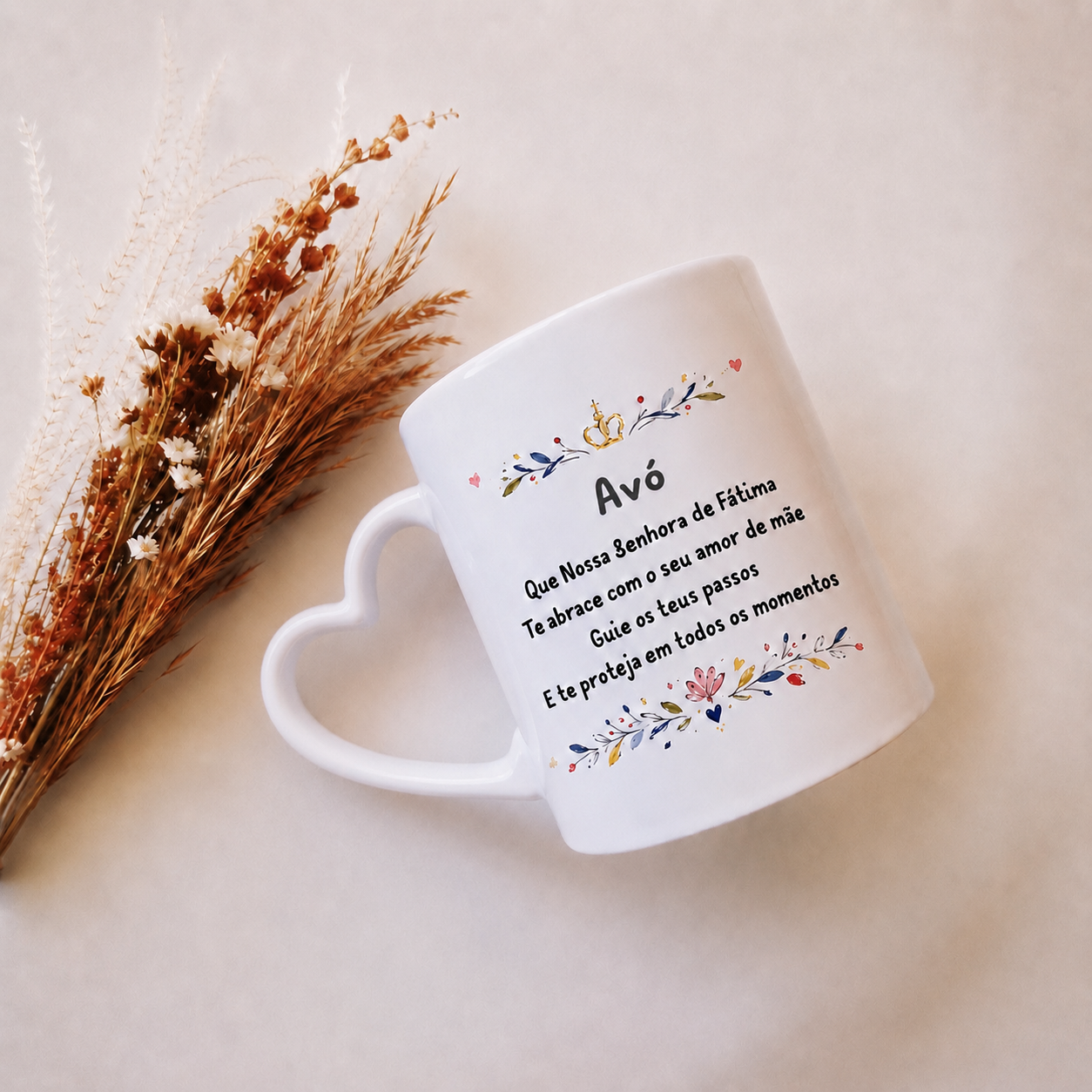 Caneca Nossa Senhora de Fátima para a Avó