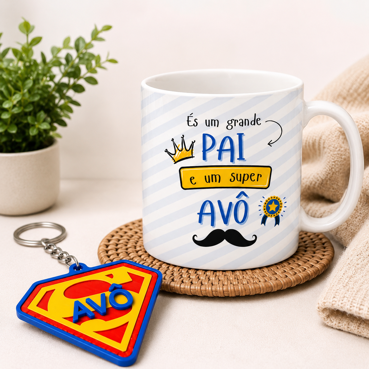 Caneca personalizada pai e avô