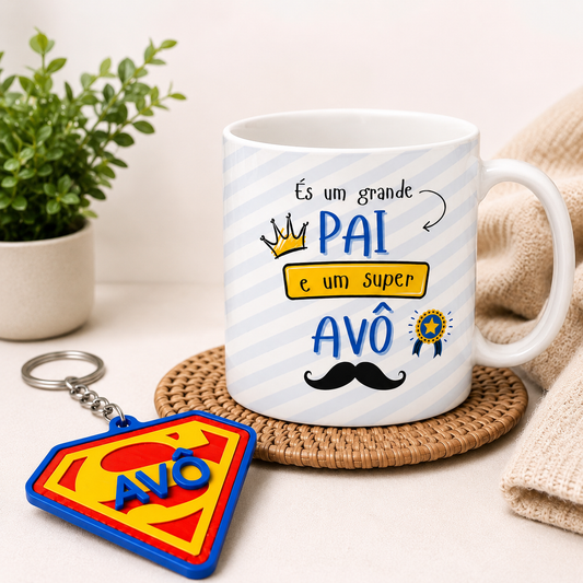 Caneca personalizada pai e avô