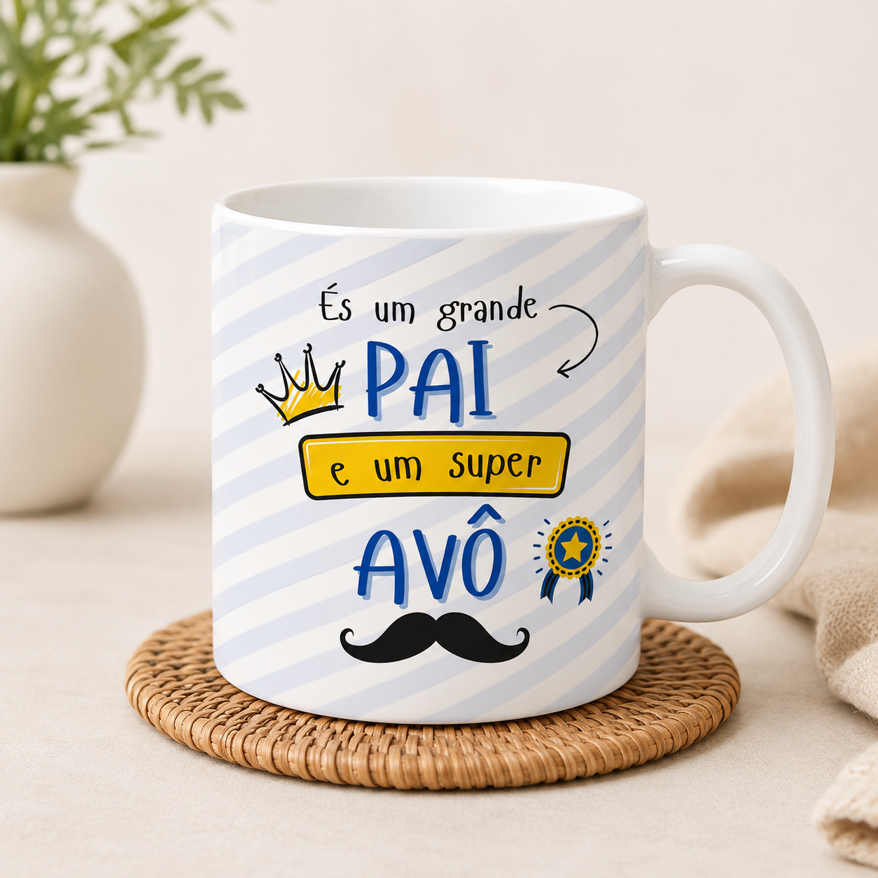 Caneca personalizada para dia do pai e avô