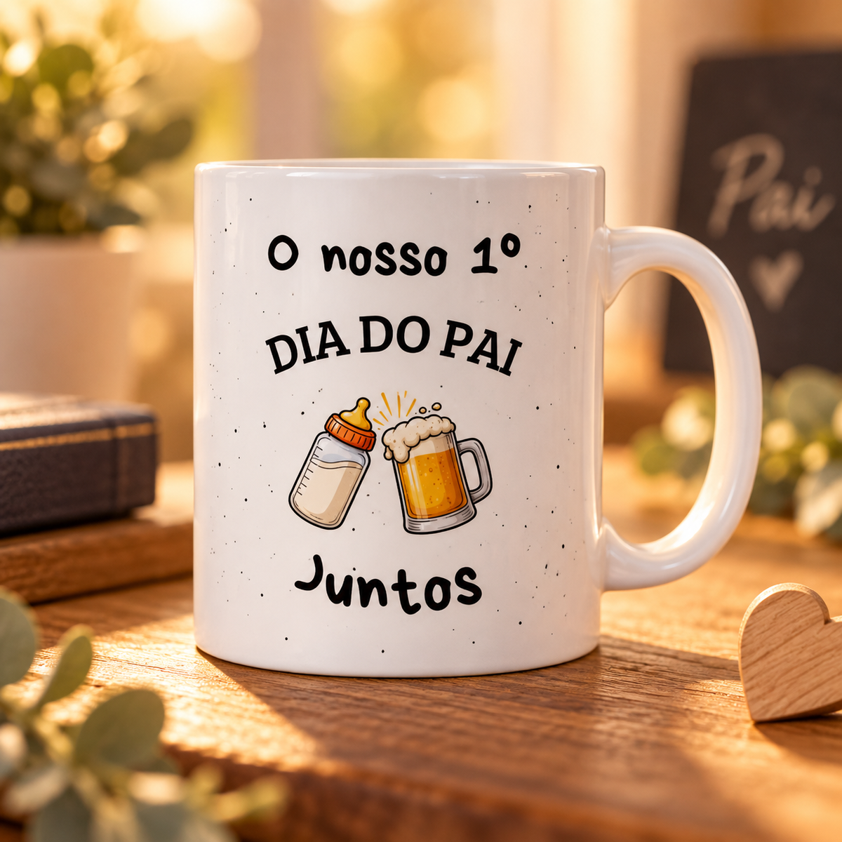 Caneca personalizada primeiro dia do pai 