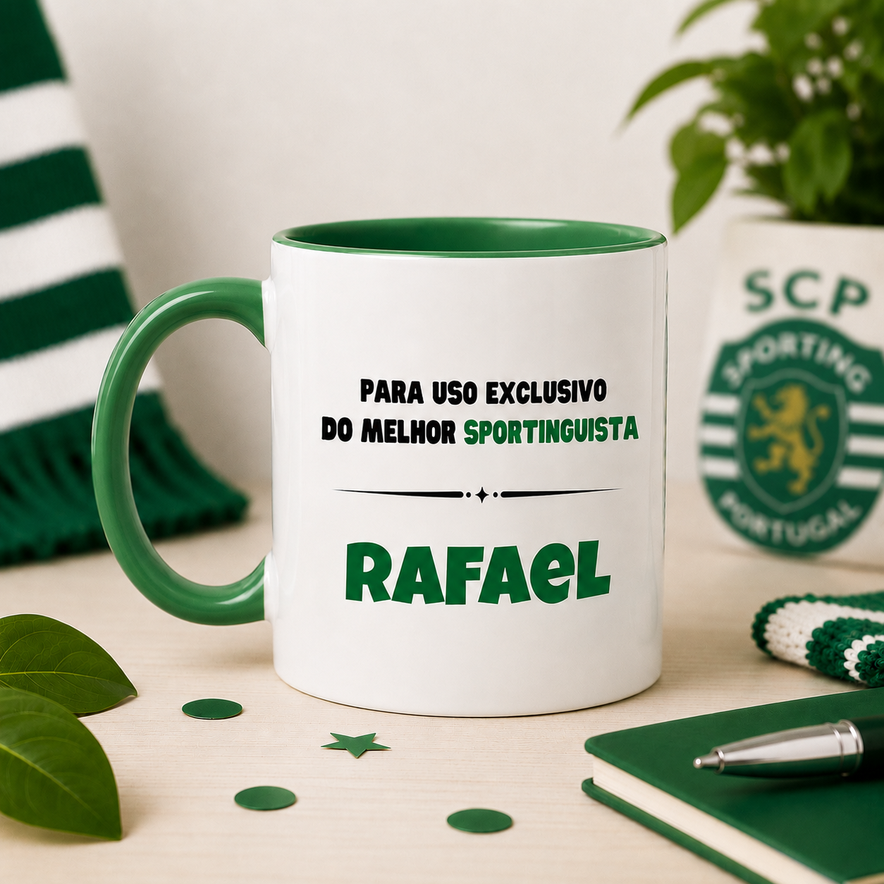 Caneca personalizada com nome sporting 