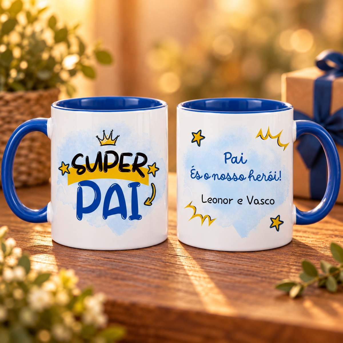 Caneca personalizada super pai 