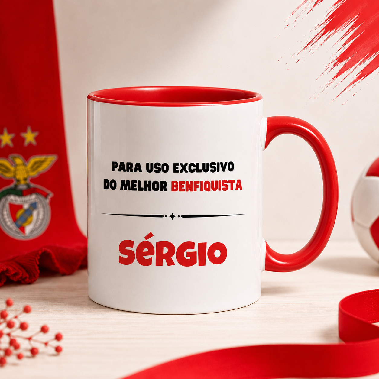 Caneca personalizada para benfiquista 