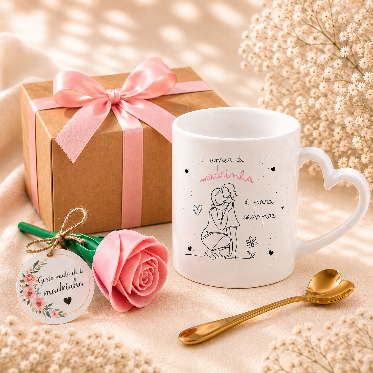 Box Personalizada para madrinha de menina 