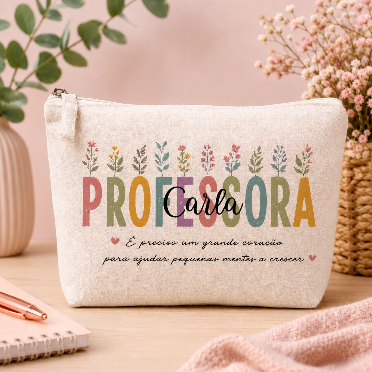 Kit Necessaire, creme de mãos e perfume Professora