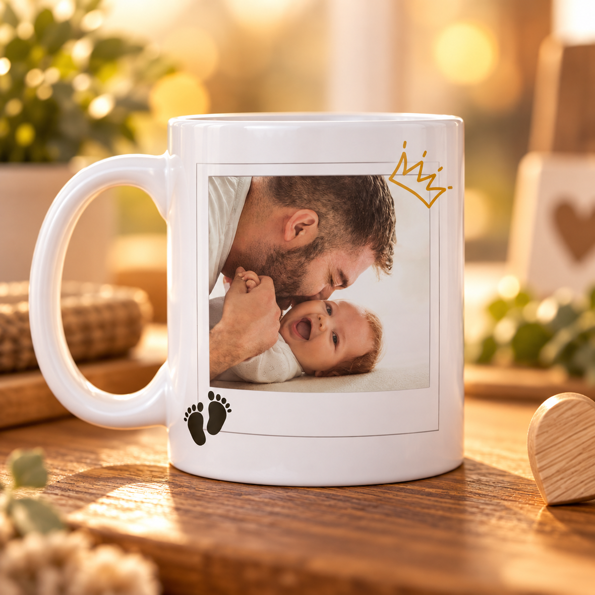 Caneca personalizada com fotografia primeiro dia do pai 