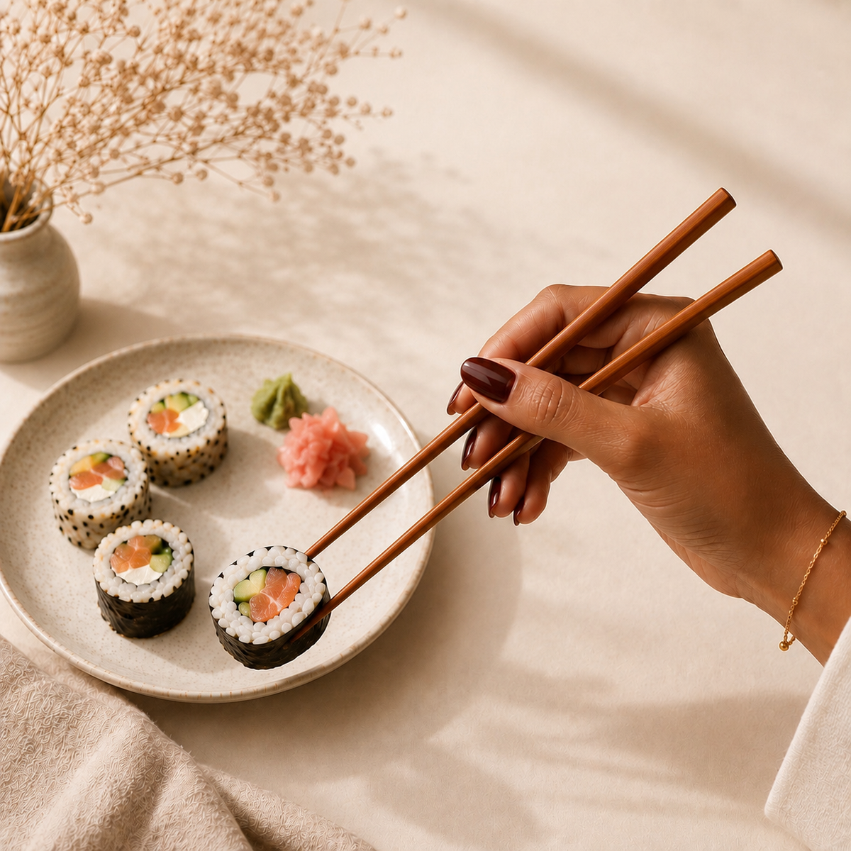 Pauzinhos sushi presente personalizado 