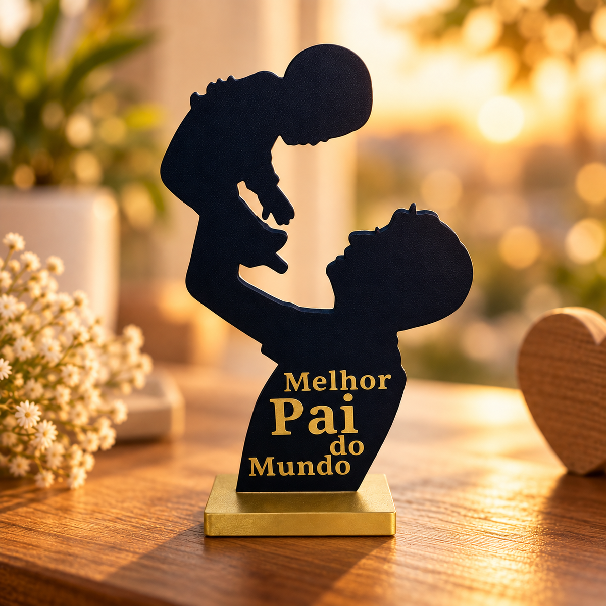 Estátua melhor pai do mundo em 3d