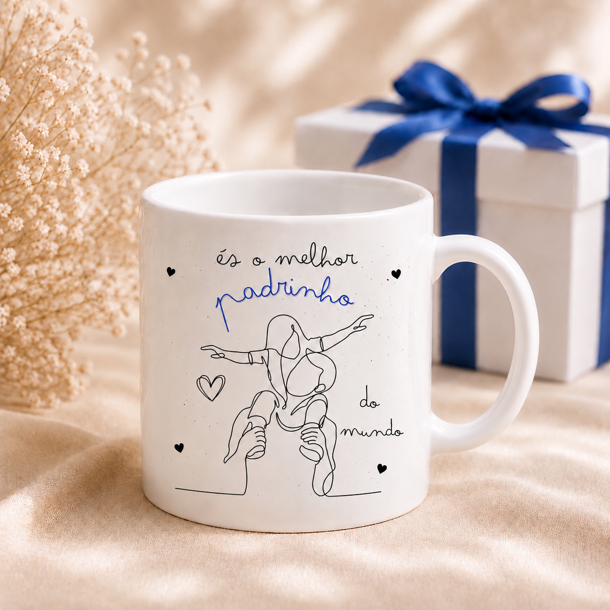Caneca personalizada para padrinho 