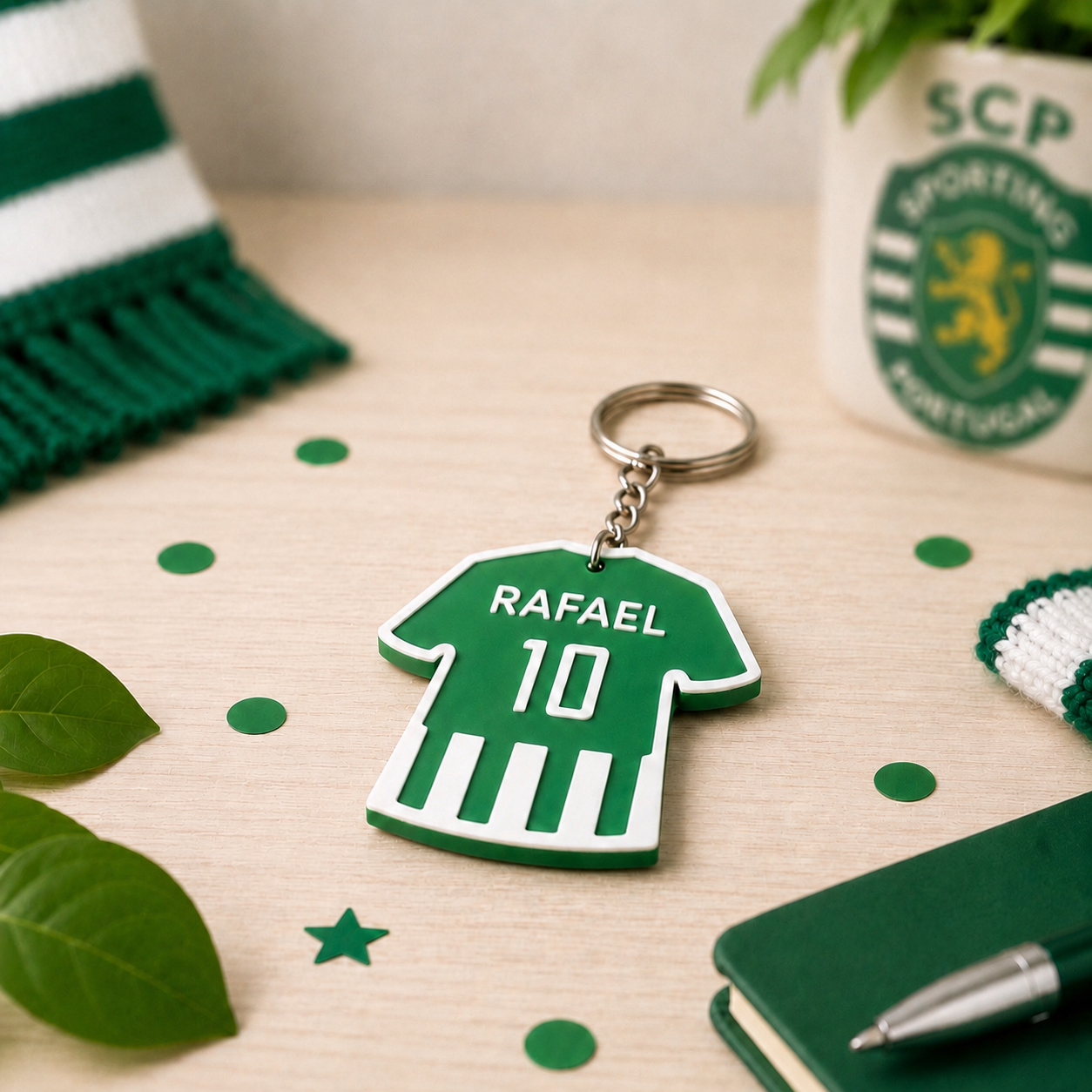 Porta chaves personalizado para sportinguista 