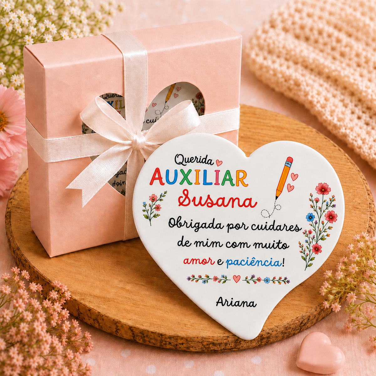 Iman personalizado presente auxiliar 