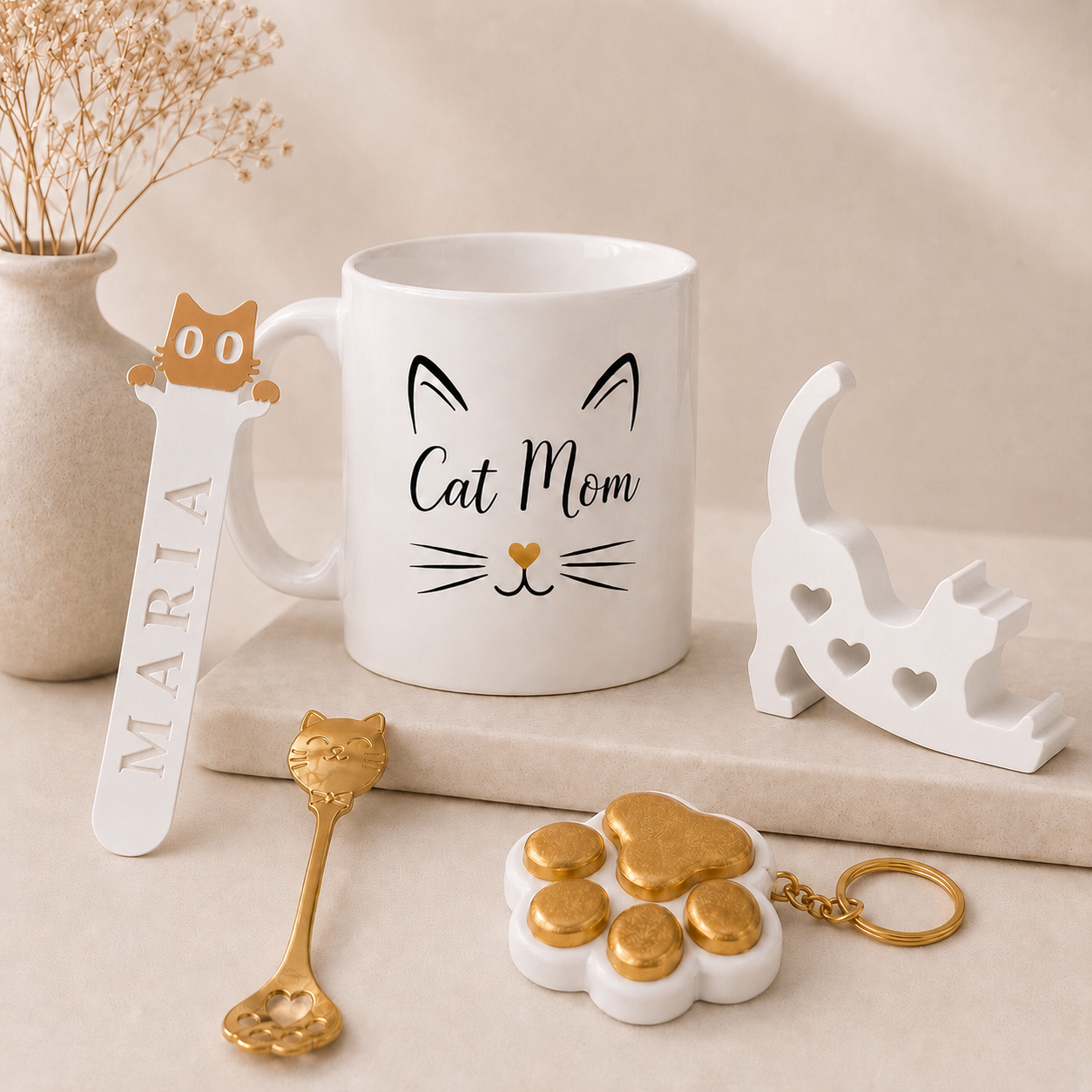 Box presente personalizado cat mom 