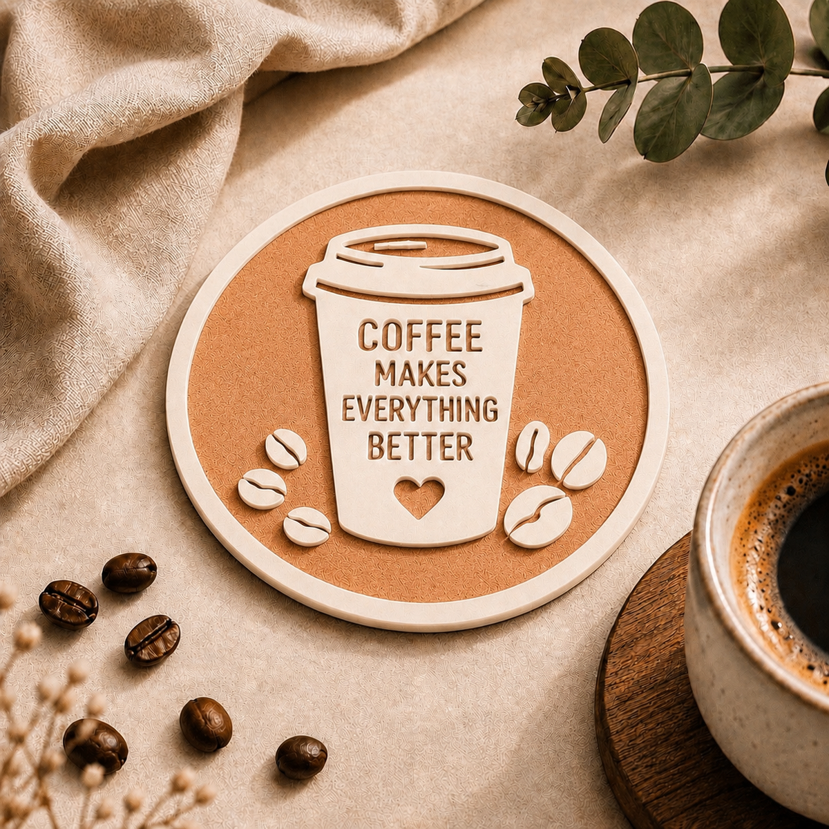 Base para copos amantes de café 