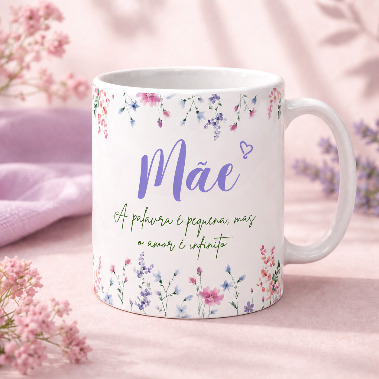 Caneca personalizada com mensagem para mae