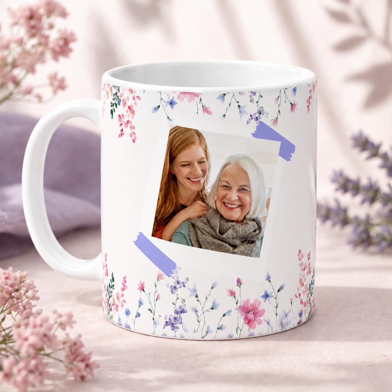 Caneca personalizada com foto para mae 