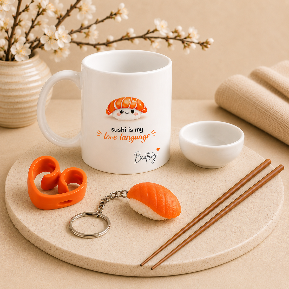 Presente personalizado para amantes de sushi 