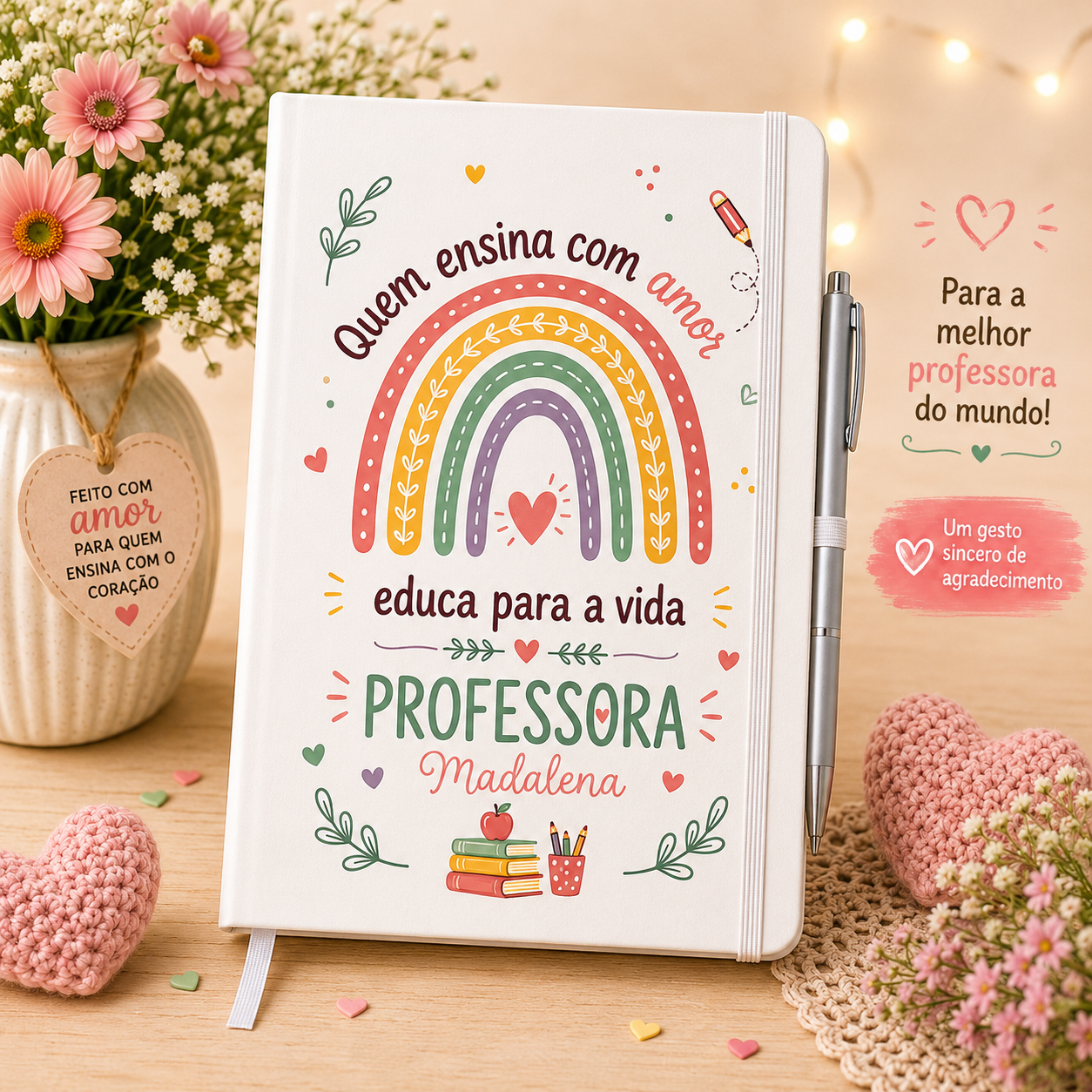 Caderno Personalizado Professora
