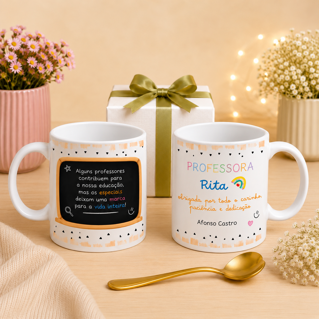 Presente personalizado para professora 
