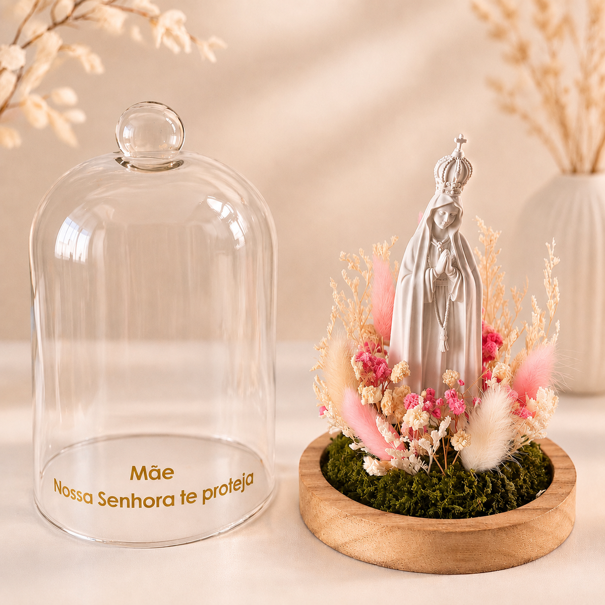 Campanula nossa senhora de fatima presente para mae 