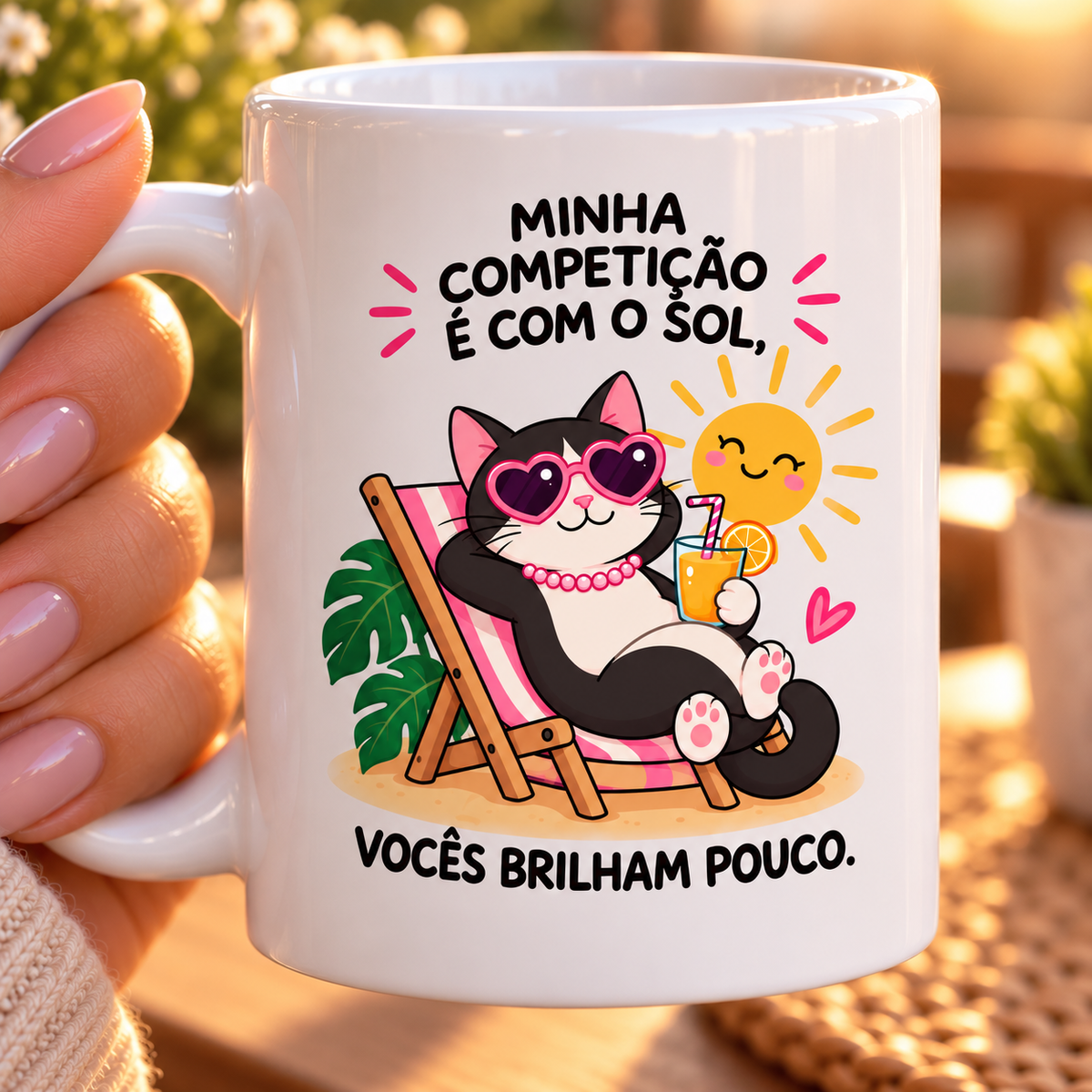 Caneca com mensagem amor próprio para mulher 