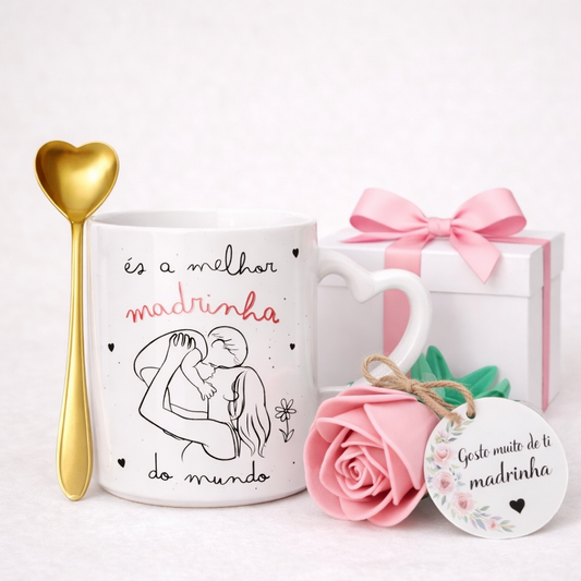 Box ‘Melhor Madrinha do Mundo com Bebé’